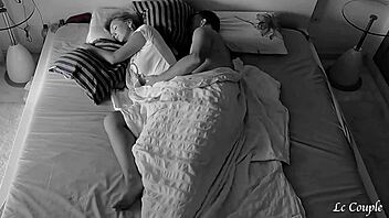 Hidden Cam Captures Amateur Couple's Intense Morning Sex in Bedroom