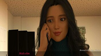A steamy visual novel featuring a taboo romance between a mom and her new lover