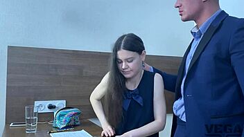 Girl Caught with Dildo Lets Me Cum in Her Ass 😈