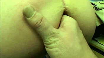 lonely blonde masturbates to orgasm in office.