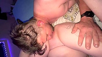 Guy eats girlfriend's pussy, making her cum twice while sucking every drop