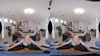 hey, abby adams is banging me right in the office at naughty america!