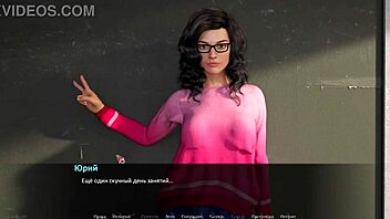 Double penetration and anal sex in a hot video game scene