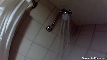 SAMANTHA SAINT'S backstage fun in the SHOWER