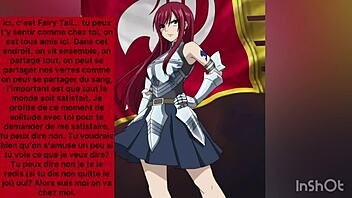 Erza Gives Jerk Off Instructions for Cum Eating?