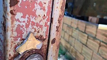 neighbor leaves patio open, i see her ass and fill it