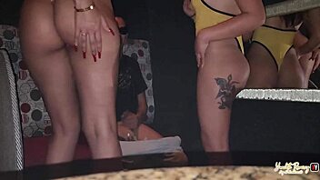 A client comes to the club where we work and takes us to the corner to fuck.