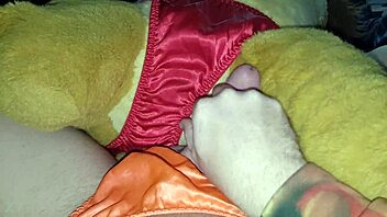 Male Dom In Satin Panties Receives Cumshot From Simba In Intense Scene.