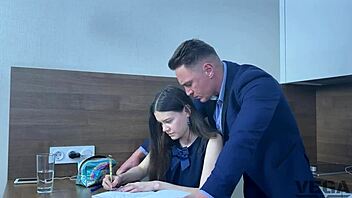 Girl Caught with Dildo Lets Me Cum in Her Ass 😈