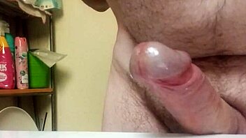 whoa, huge cumshot without even touching!