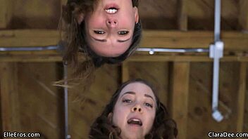 Watch Elle Eros and Clara Dee trick you into wild pegging spitroast threesome in POV!