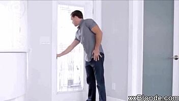 teen blonde voyeur milf gets wild with cock
