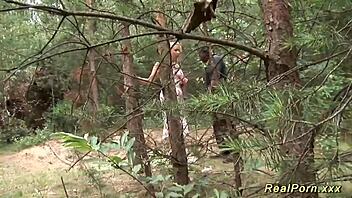 German Milf Banged Hard Outdoor Interracial Style