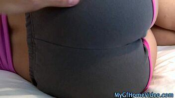 girlfriend and friend share intimate rubbing moment