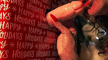 yo, sucking that christmas gift machine cock is wild fun... 😜