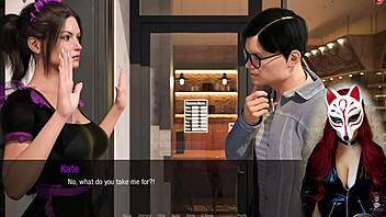 yo, kate in cosplay maid outfit with stockings is just unreal hot!