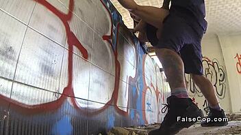 i watch huge tits amateur fuck cop outdoors