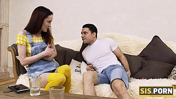 Pretty stepsister seduces tricky guy in a steamy scene with a happy ending