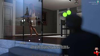 Redhead MILF in lingerie in 3D porn playthrough