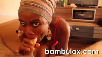 African ebony teen 18+ oral session