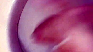 wet underwear from pissing leads to blue soap poured on cock