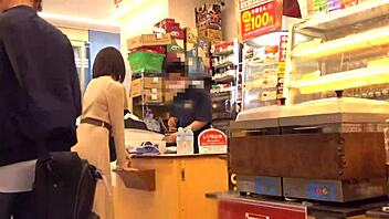 Japanese babe gets homemade blowjob and facial with toys