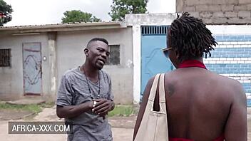 ebony beauty meets a stranger for an unforgettable shaved hardcore session. they explore blowjob and missionary with wild energy.