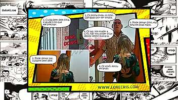 Big assed Latina in hot comic porn adventure
