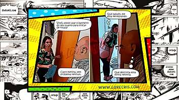 Big assed Latina in hot comic porn adventure