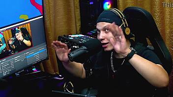 Wow! Fabi Drumond bends over on podcast table!