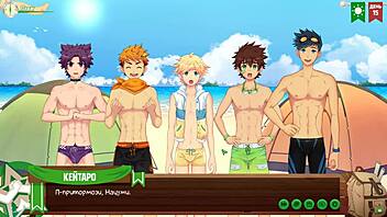 Natsumi and Kentaro’s steamy encounter in Game Friends Camp