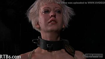 Bound captive feels intense thrill in free bondage scene