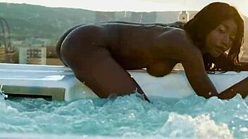 Mimi Desuka, a beauty from Cameroon strips in a solo set for Playboy.