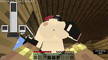 Steve devours the goth beauty!