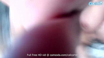 Cali Carter performs on camsoda with big tits and dildo fun in a shaved, tattooed webcam show