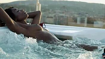 Mimi Desuka, a beauty from Cameroon strips in a solo set for Playboy.