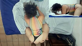 I watch huge booty girlfriend raw doggystle in pov!