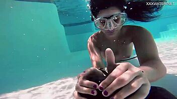 brita piskova says, i love masturbating underwater in the swimming pool