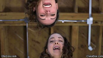 Watch Elle Eros and Clara Dee trick you into wild pegging spitroast threesome in POV!