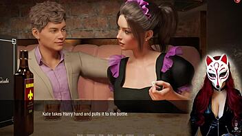 yo, kate in cosplay maid outfit with stockings is just unreal hot!