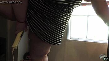 Watch This Ssbbw Have A Standing Orgasm In Front Of The Window!