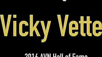 Blonde Cougar Vicky Vette Tests New Toy on Rokks Big Cock.