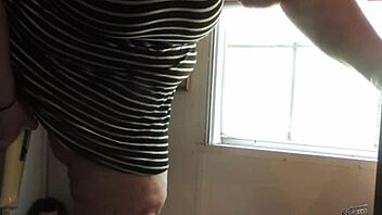 Watch This Ssbbw Have A Standing Orgasm In Front Of The Window!