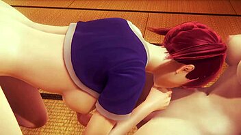 Hentai uncensored with Sonia's wild futanari sex in Japanese room