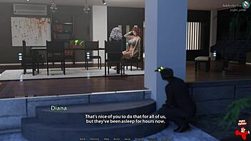 Golden Mean Episode 4: Cartoon MILF in Lingerie Game.