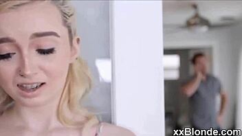 teen blonde voyeur milf gets wild with cock