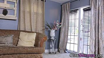 Busty milf seduces a young 18+ guy with monster cock handjob