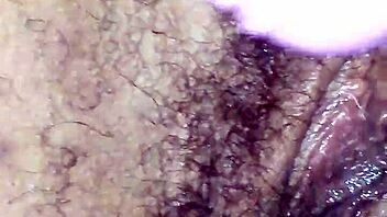 Licking the hairy pussy of a beautiful woman