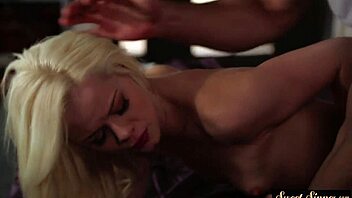 petite stepdaughter engages in intimate foreplay with sucking in 69 pose