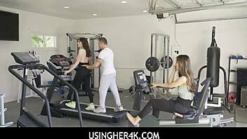 Usingher4k - Stepdaughter's friend Alexia Anders and Mia Taylor join freeuse fun